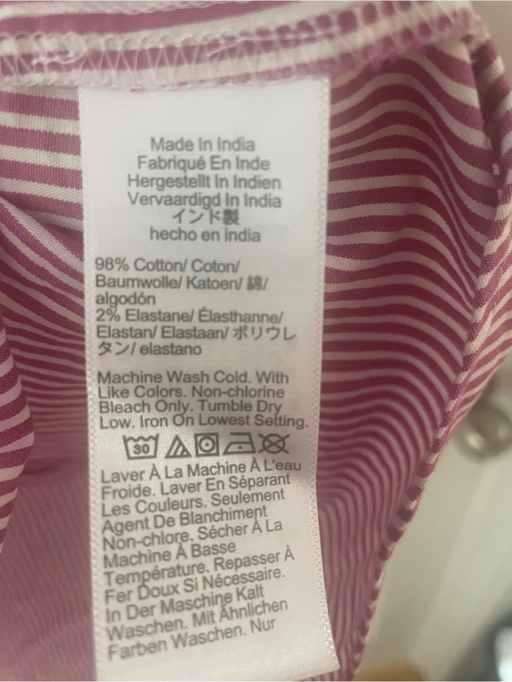 J. Crew Pink Striped Button-Up Shirt - Picture 3 of 4